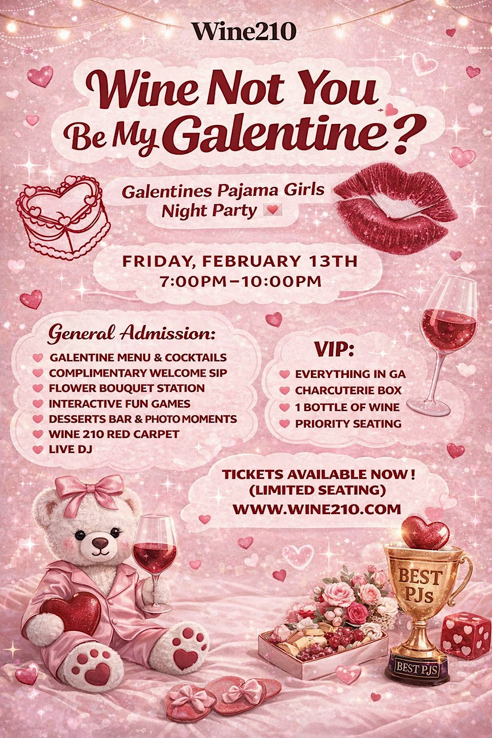 Galentine’s Pajama Party Game Night