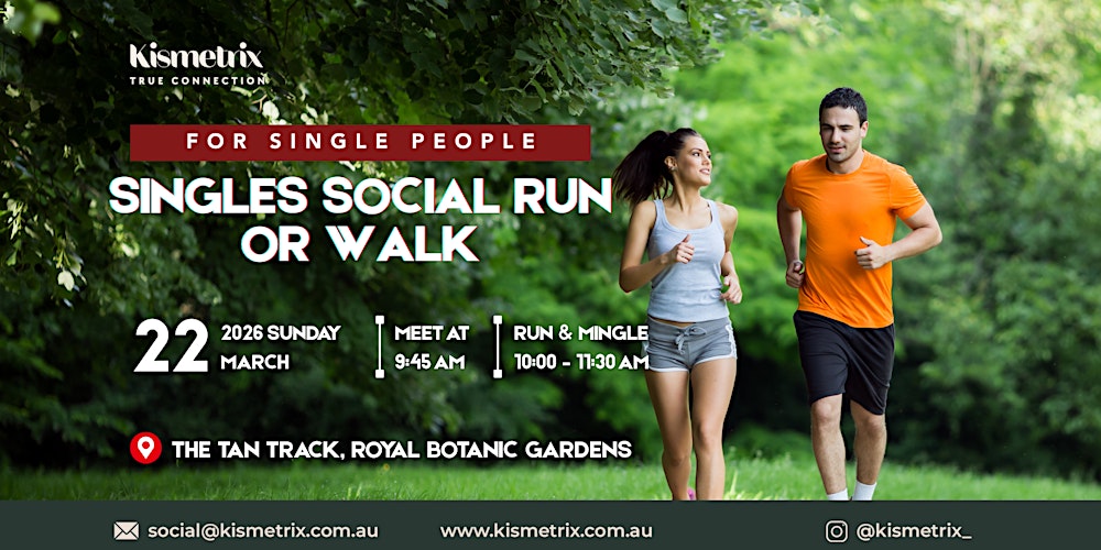 Mar 22 | Kismetrix Social Run/Walk + Coffee - The Tan - Botanical Gardens