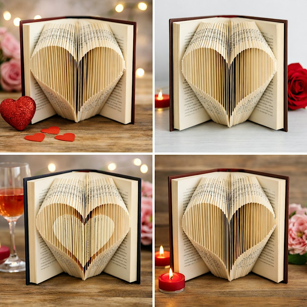 Sip, Snip & Blooms Valentines Book Folding Workshop