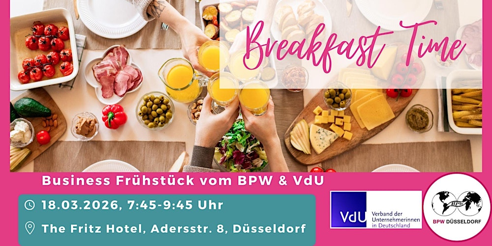 BPW Düsseldorf & VdU: Business Frühstück im November