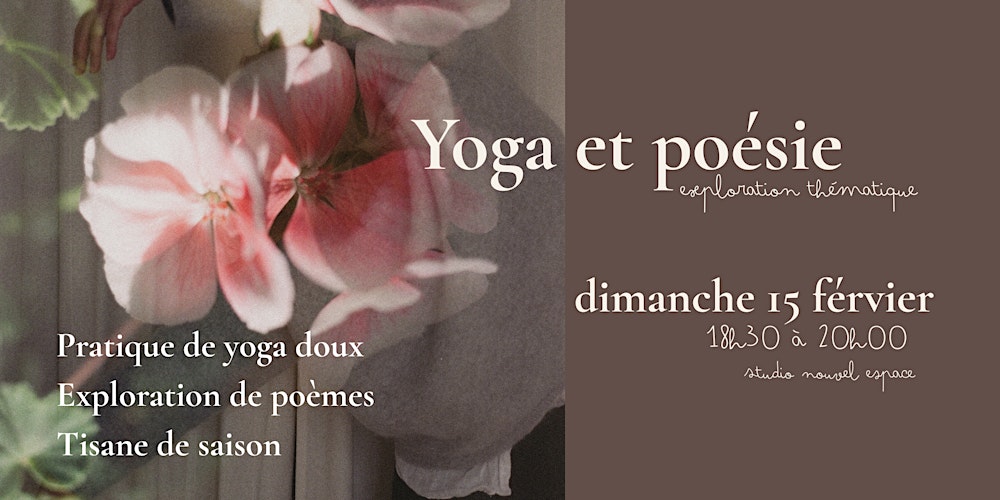 Yoga et Poésie ~ pratique exploratoire