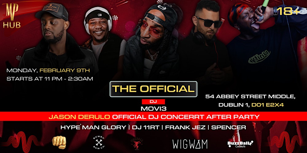 Jason Derulo Dublin – Official After Party