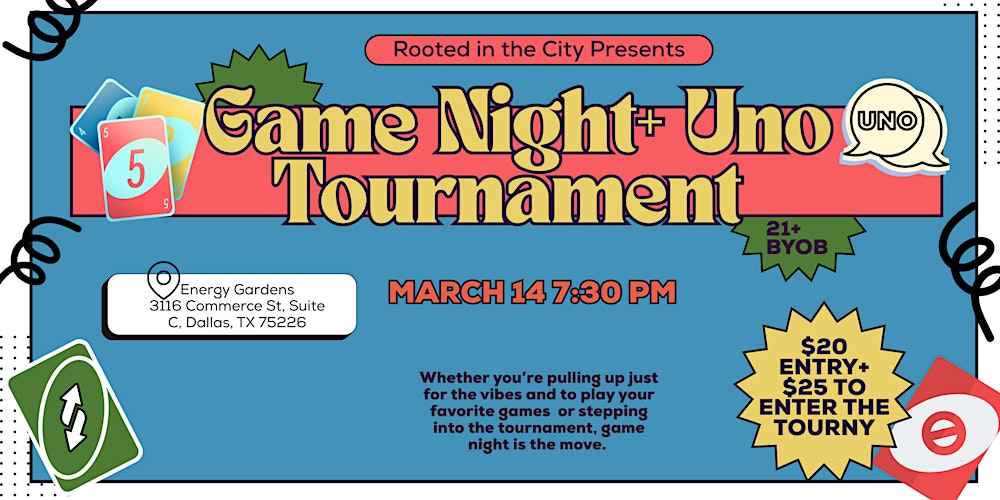 Game Night + Uno Tournament