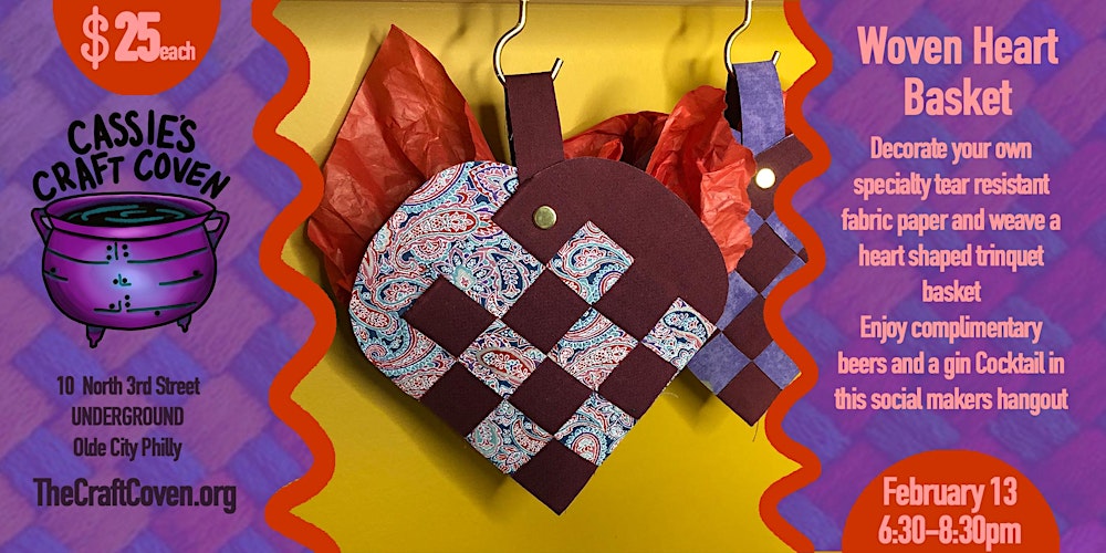 Make a Woven Paper Heart Basket