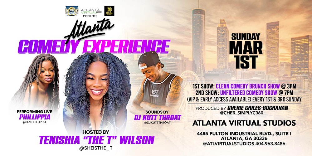 Atlanta Comedy Experience   March 1st (Sunday)
