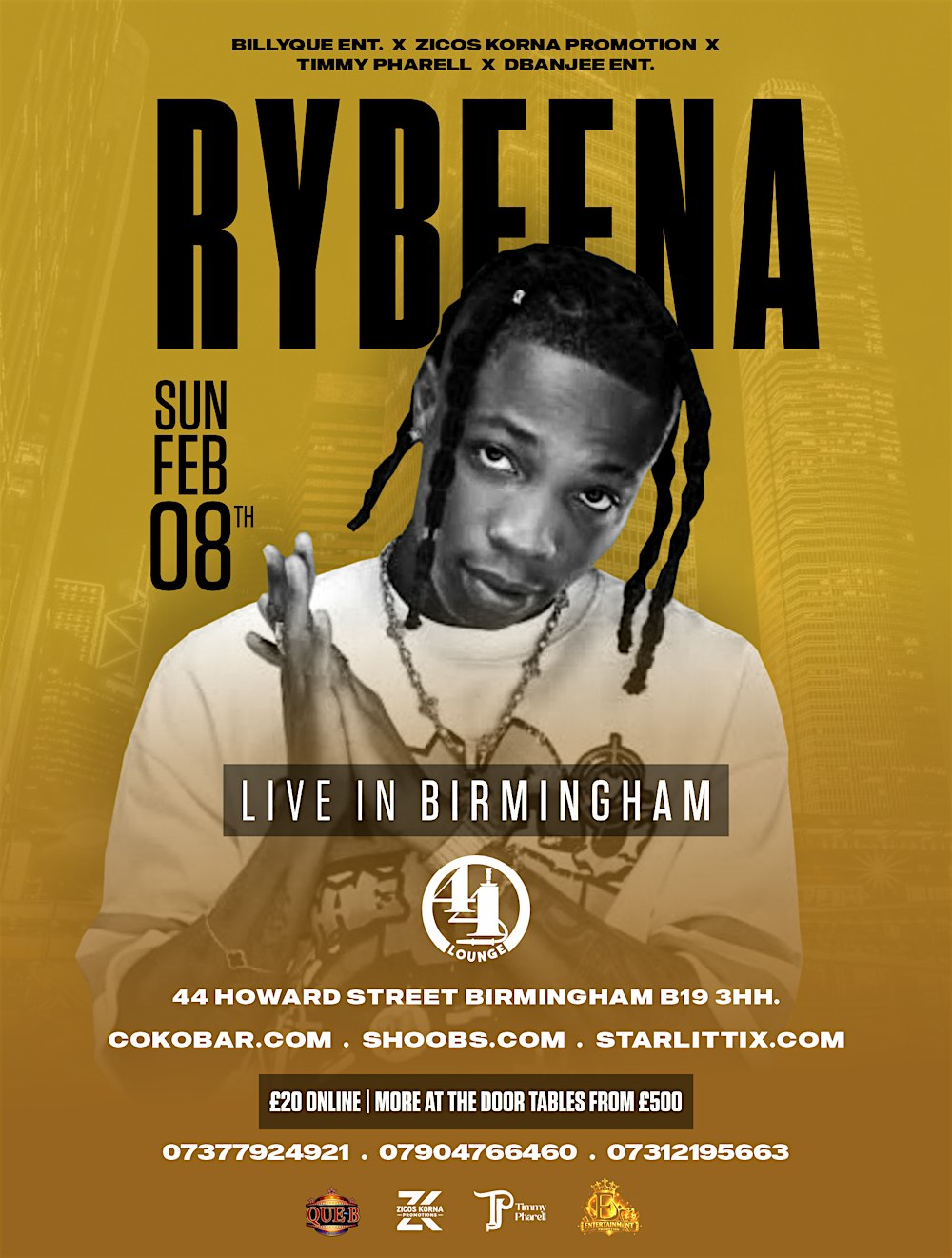 RYBEENA LIVE IN BIRMINGHAM