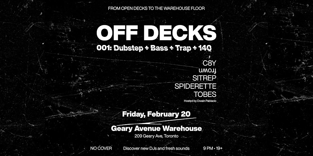 OFF DECKS 001: Dubstep + Bass + Trap + 140