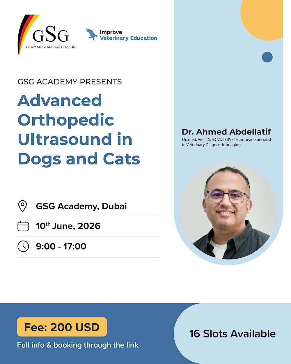 Advanced  Orthopedic Ultrasound in  Dogs and Cats