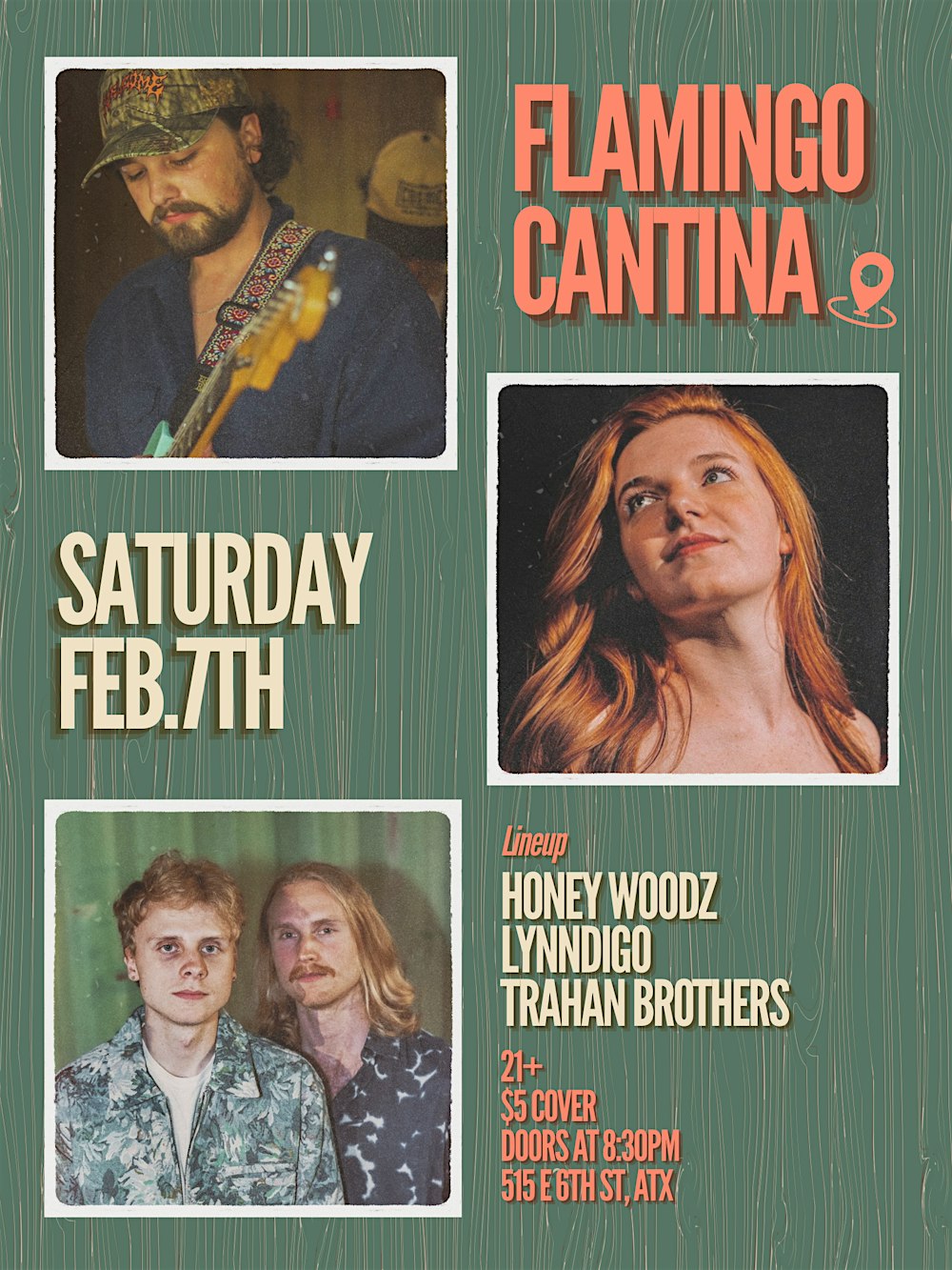 Honey Woodz, Lynndigo, & Trahan Brothers