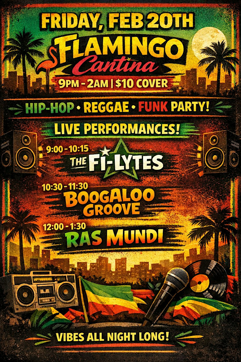 The Fi-Lytes, Boogaloo Groove, & Ras Mundi