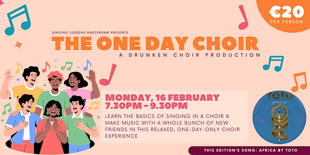 It's TOTO time: The One Day Choir by Singing Lessons Amsterdam