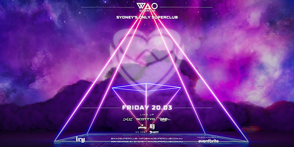 FRI 20 MAR - WAO SUPERCLUB @ IVY