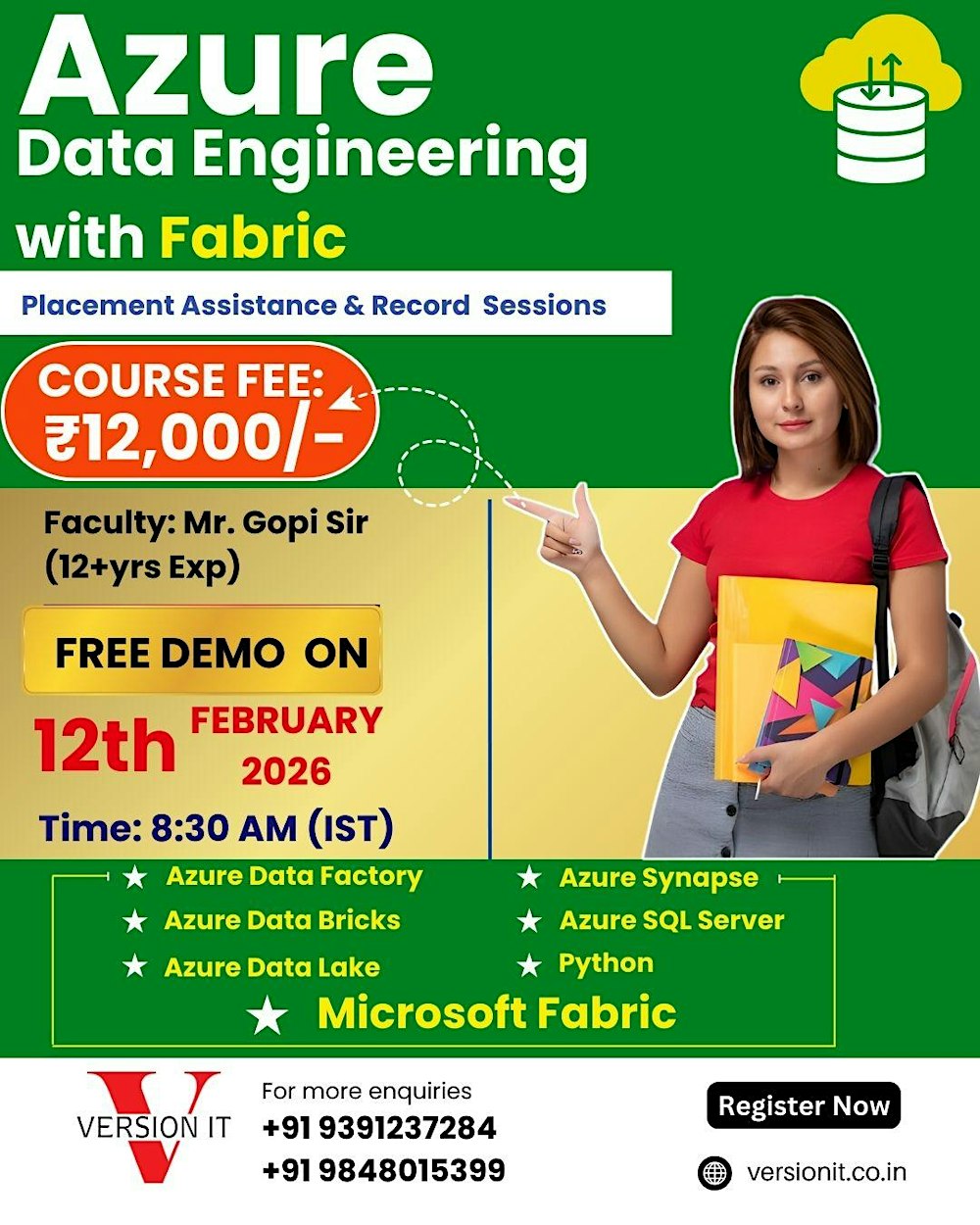 Azure Data Engineer Training in Hyderabad | Version IT