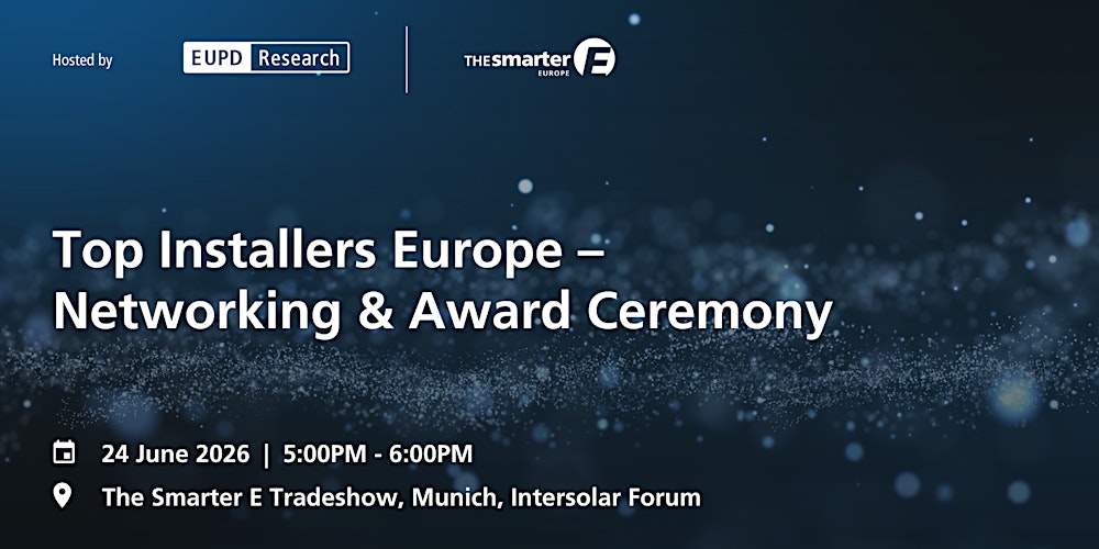 EUPD Research Installer Award EUROPE Ceremony