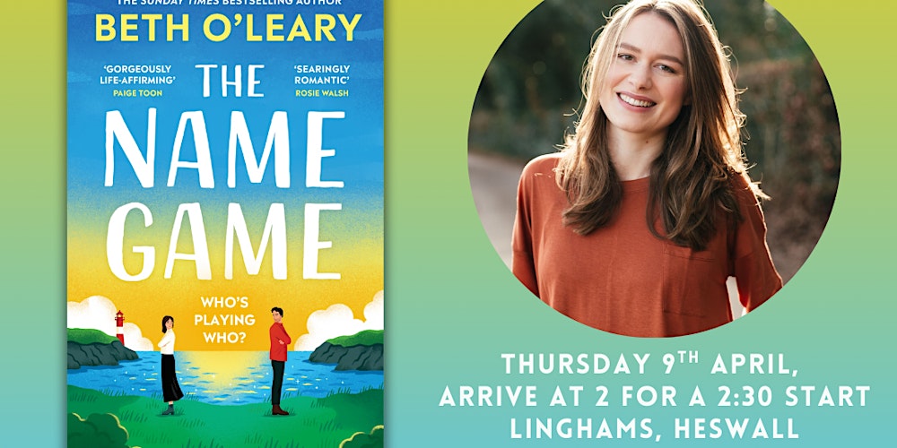 Coffee & Cake with Beth O’Leary | 9th April, 2pm, Linghams