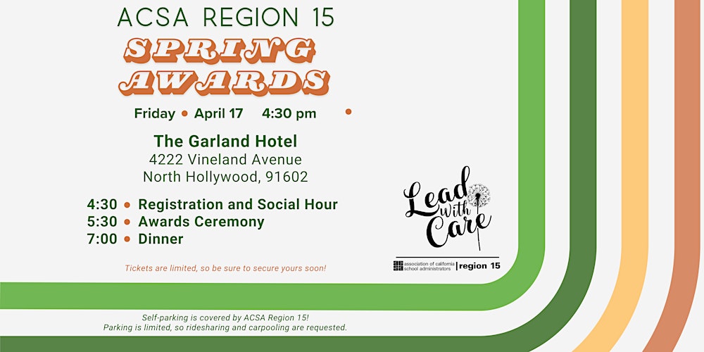 ACSA Region 15 Spring Awards - 2026
