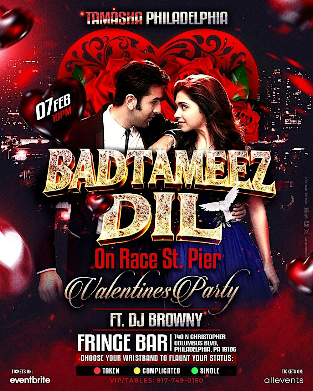 Blue Glove Presents: #1 PHILLY BOLLYWOOD VALENTINES NIGHTOUT 2026 | FRINGE