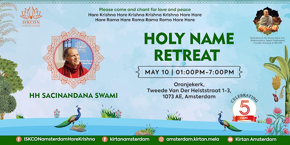 Holy Name Retreat with Sacinandana Swami - Amsterdam - 10 May 2026