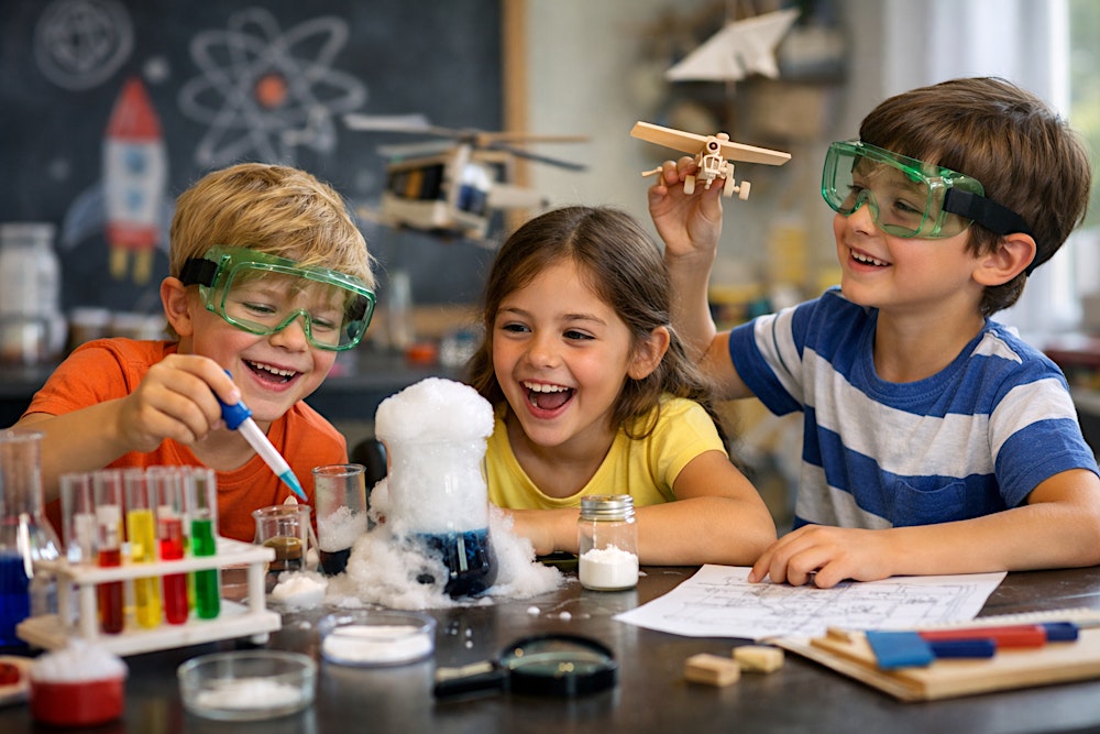 Kleine Forscher auf Entdeckungsreise – Experimentieren, Tüfteln & Fliegen