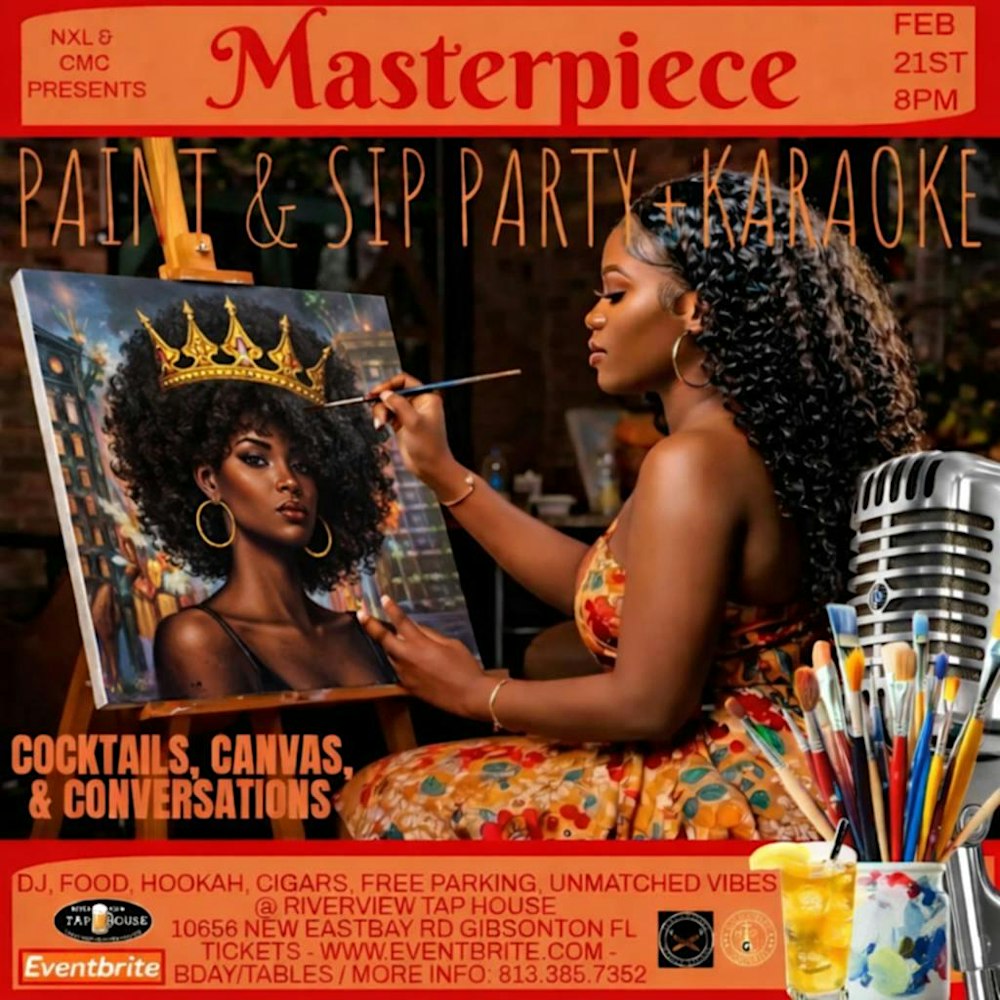 MASTERPIECE: The Grownfolks Paint & Sip Karaoke Party