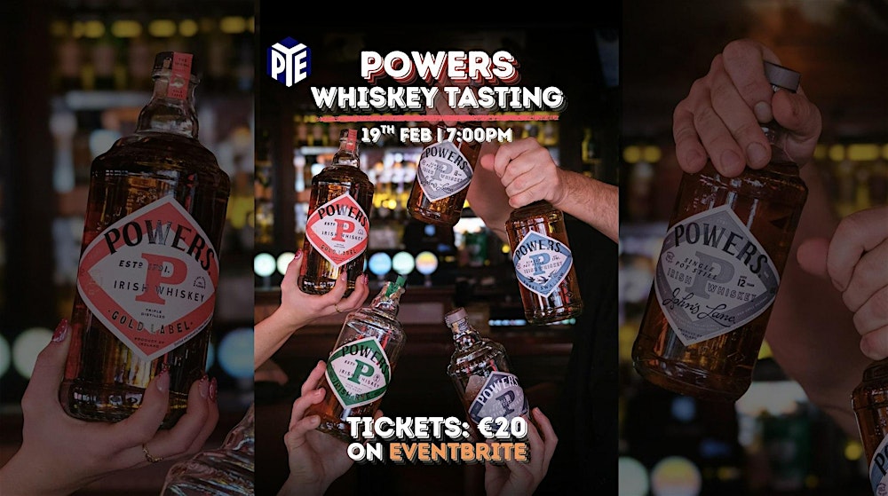 Powers Whiskey tasting at PYE Dundrum