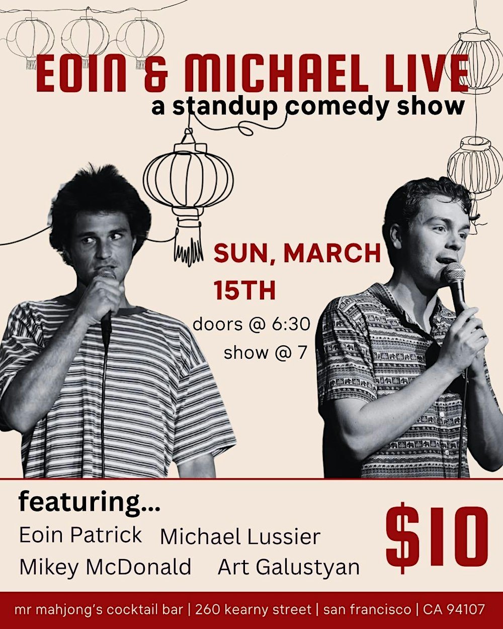 Eoin and Michael Live: A Standup Comedy Show