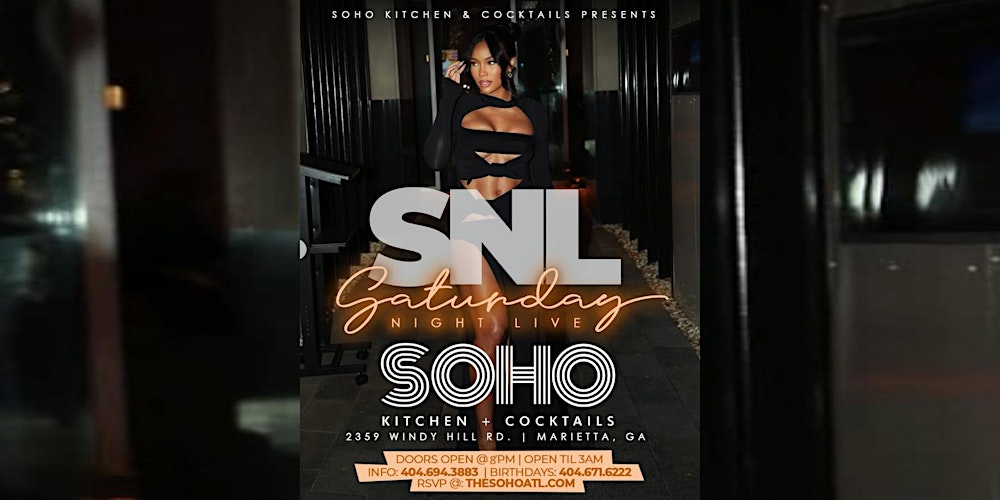 SNL W/ THE RED SAMPLE 9-11P +DRINK SPECIALS + $100 PARTIES