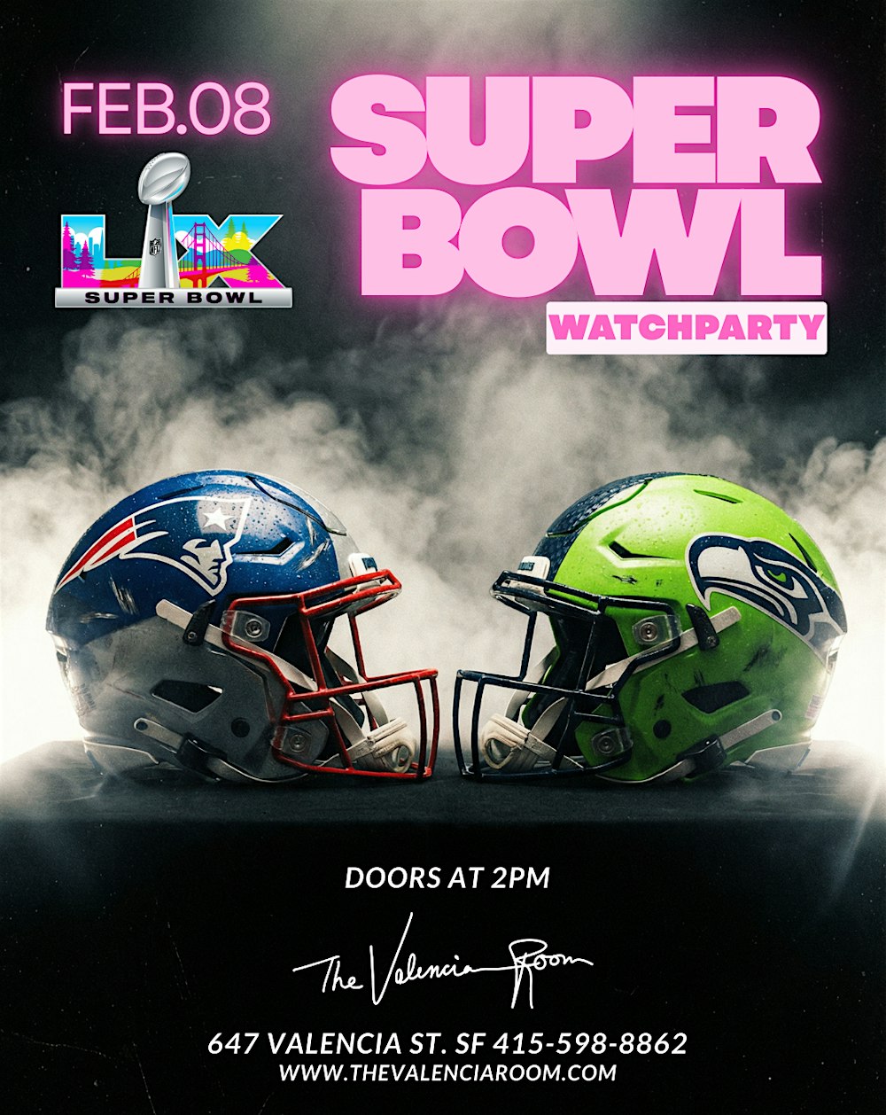 SUPERBOWL WATCHPARTY | Patriots vs Seahawks