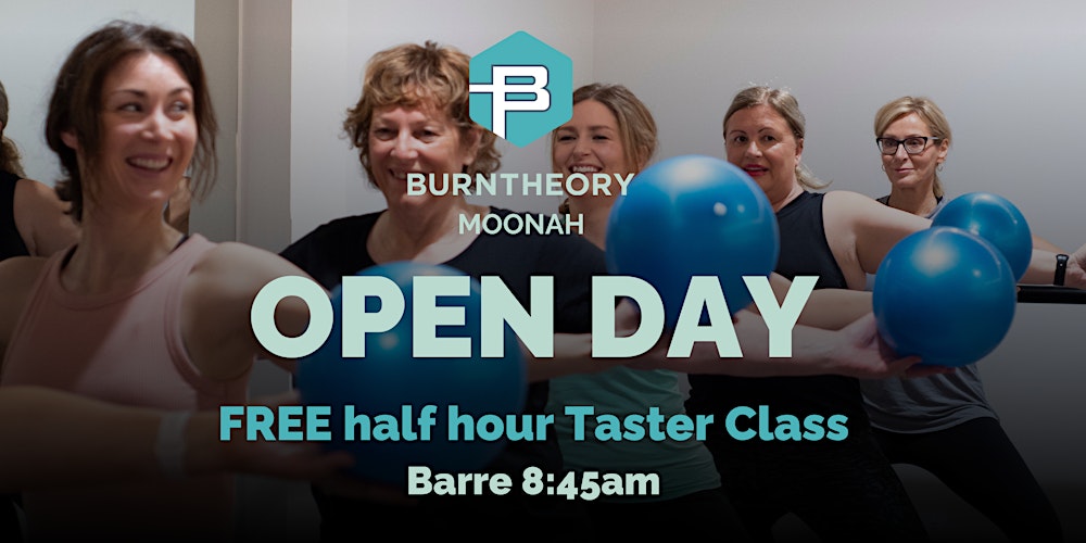 8.45am BARRE Class - FREE Taster Class - BurnTheory Moonah Open Day