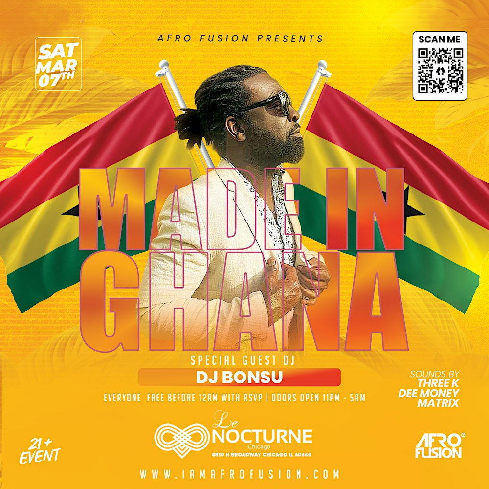 Afro Fusion Saturday Presents   Made In Ghana Feat. DJ Bonsu