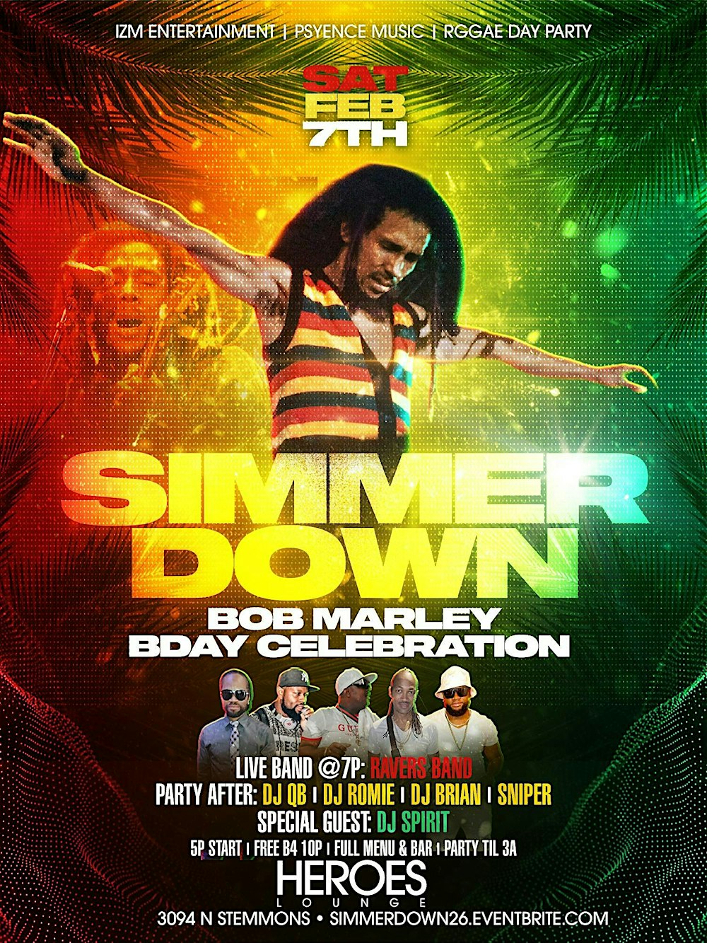 BOB MARLEY Birthday Bash | SIMMER DOWN