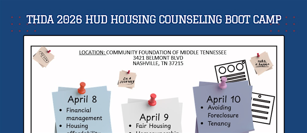 THDA  2026 Spring HUD Housing Counseling EXAM Boot Camp