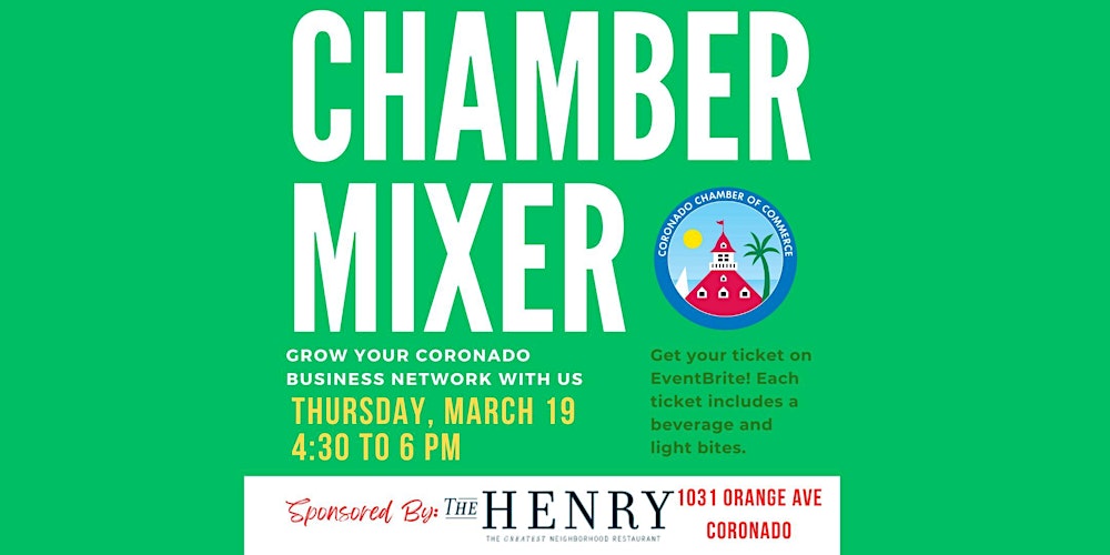 Coronado Chamber of Commerce's March Networking Mixer