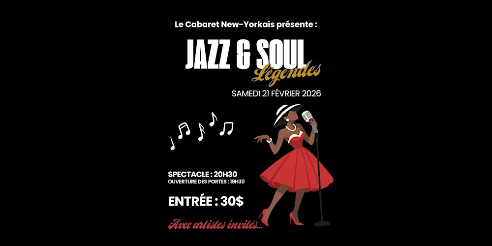 Jazz & Soul Légendes – Musique live au Cabaret New-Yorkais