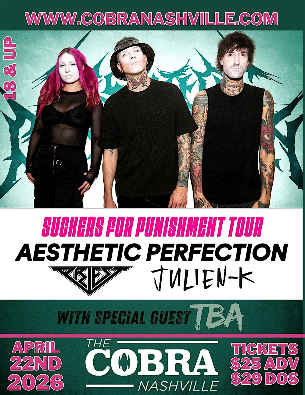 Venue: Aesthetic Perfection | PRIEST | Julien-K | & more!