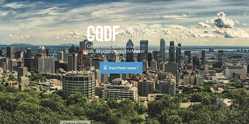 CQDF 2026 - Conférence québécoise des développeurs FileMaker