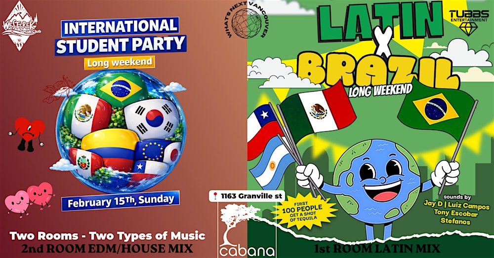 International Student Longweekend Party - Latin X Brazil Love Edition