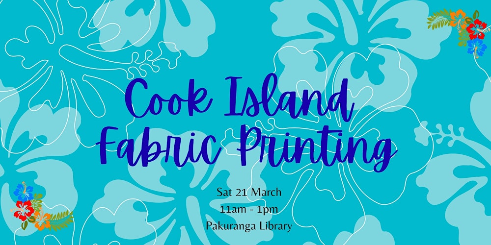 Cook Island Fabric Printing Workshop @ Pakuranga Library