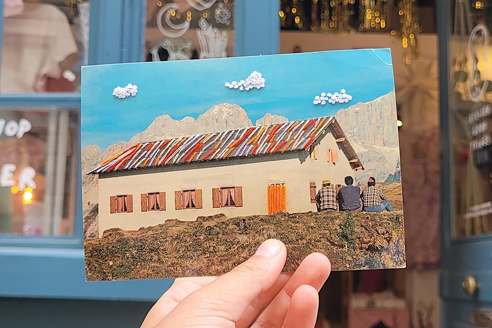 Atelier Broderie sur Carte Postale