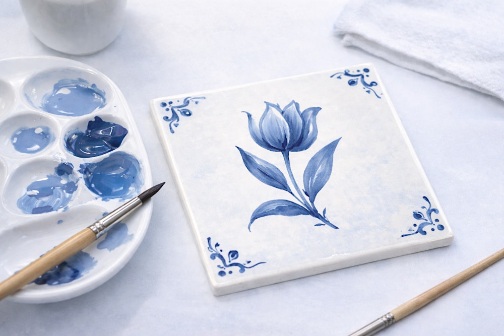 Delft Blue Tile Painting Workshop