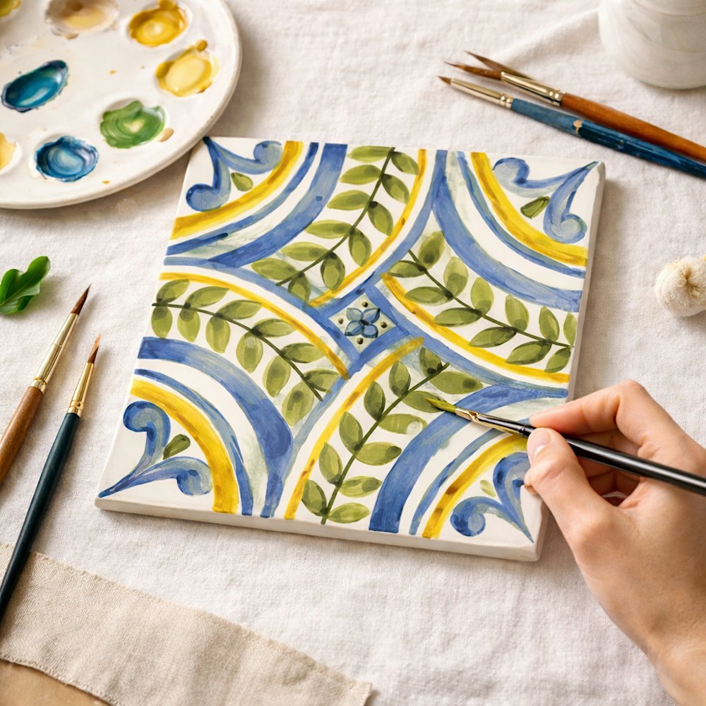 Mediterranean Tile Painting Workshop