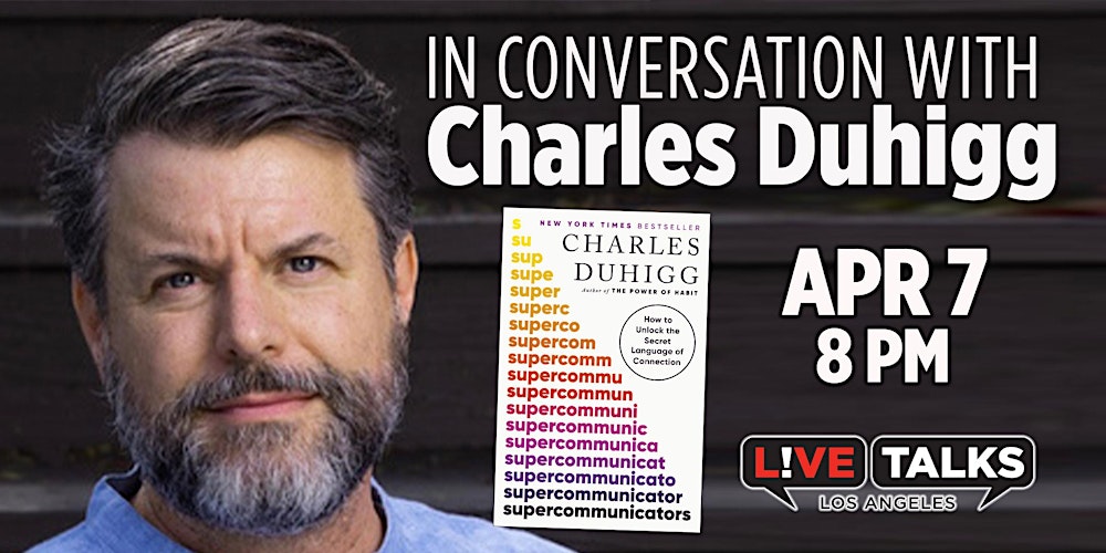 An Evening with Charles Duhigg