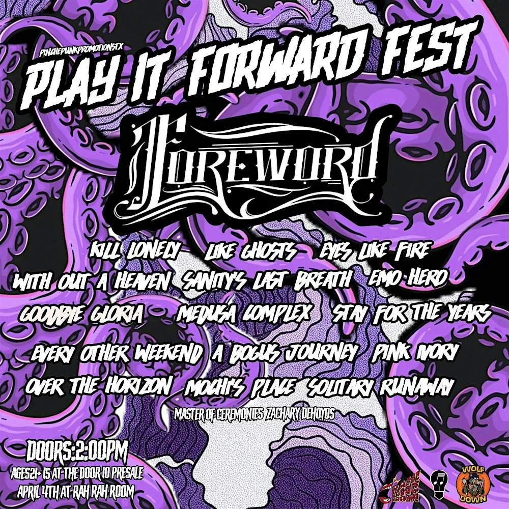Play it Forward Fest- Live at Rah! Rah! Room