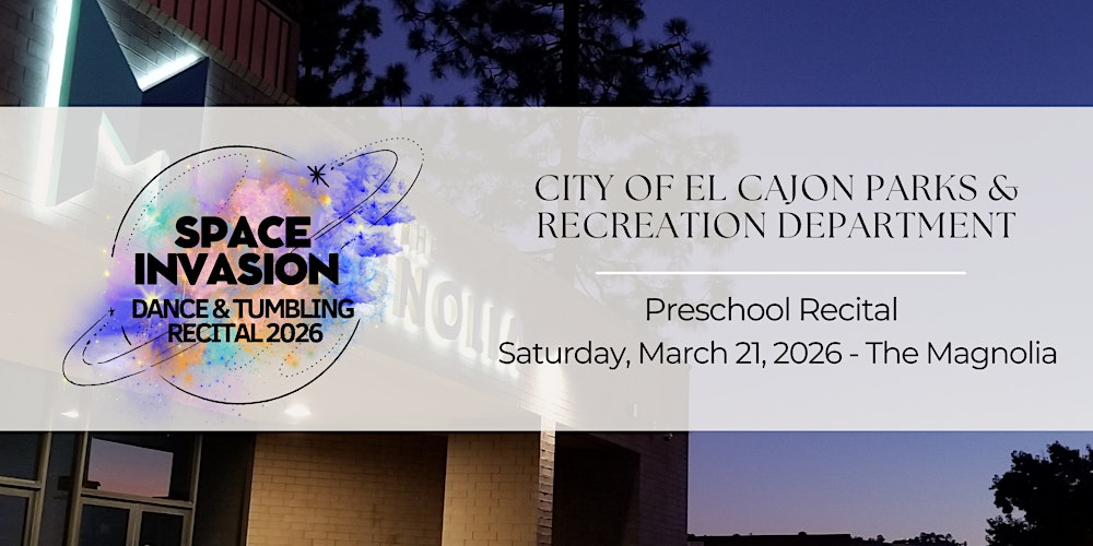 City of El Cajon Dance & Tumbling Preschool Recital