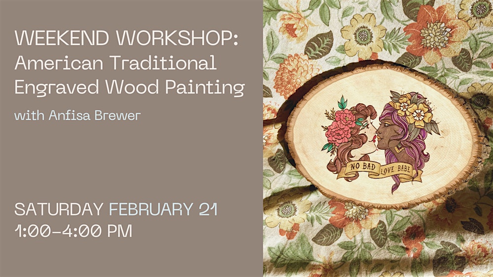 Weekend Workshop: American Traditional  Engraved Wood Painting