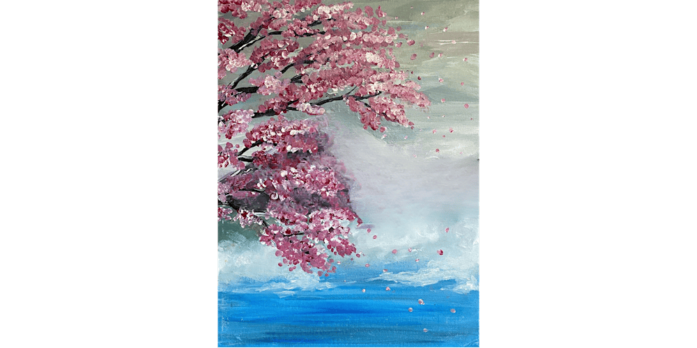 Cherry Blossom - Paint and Sip in San Antonio | Classpop!™