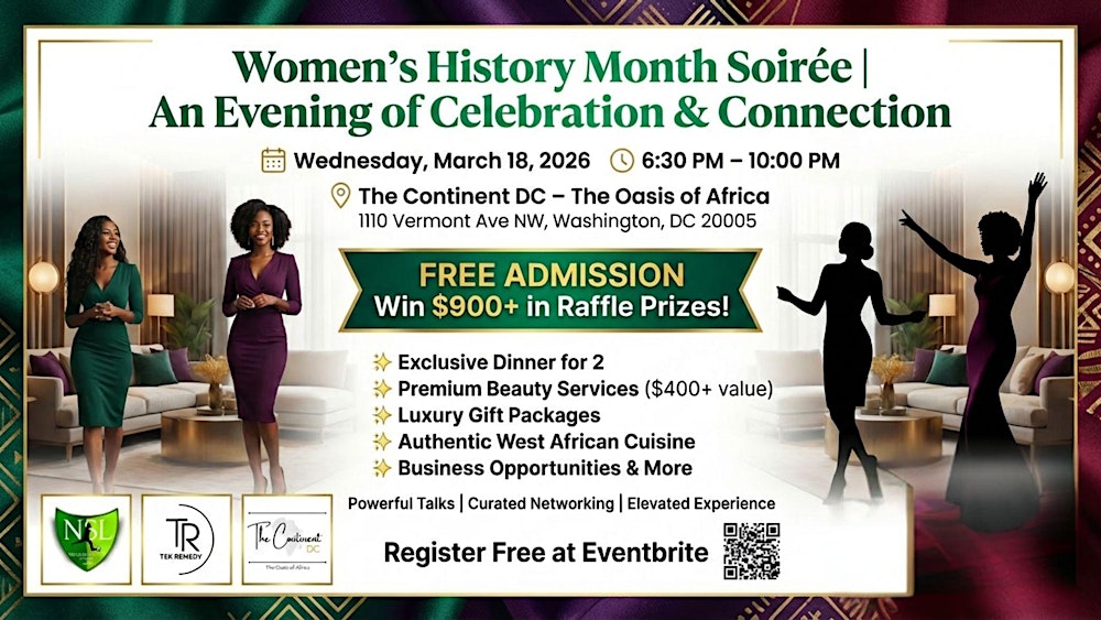 Women's History Month Soirée: An Evening of Celebration & Connection