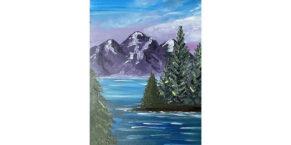 Happy Trees and Mtns - Paint and Sip in Charlotte | Classpop!™