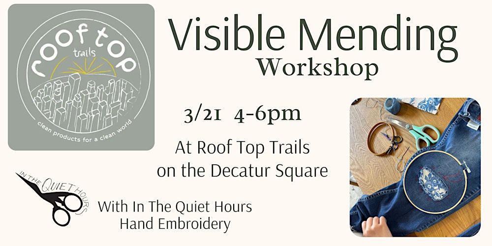 Visible Mending With The Textiles in Your Home