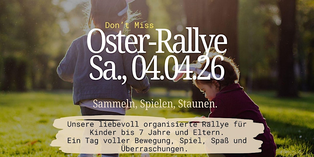 Oster Abenteuer Rallye für Kids (2-7 Jahre)